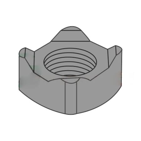 Newport Fasteners Square Weld Nut, M8-1.25, Steel, 14 mm Wd, 14 mm Lg, 6.5 mm Ht, 3000 PK 130048